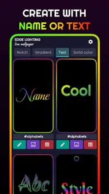 Edge lighting - border colors android App screenshot 1