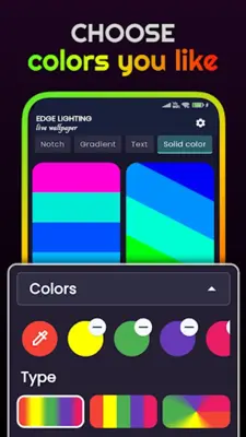 Edge lighting - border colors android App screenshot 3