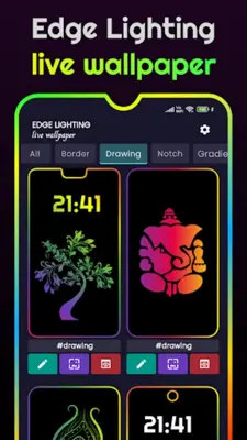 Edge lighting - border colors android App screenshot 8